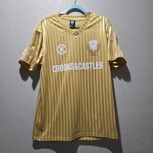 Crooks & Castles Gold Striped Tee